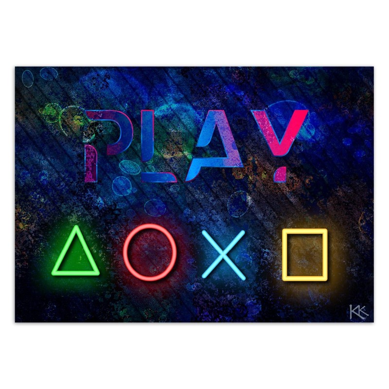 Fototapete - Knöpfe für den Controller und Spielbeschriftung | Feeby