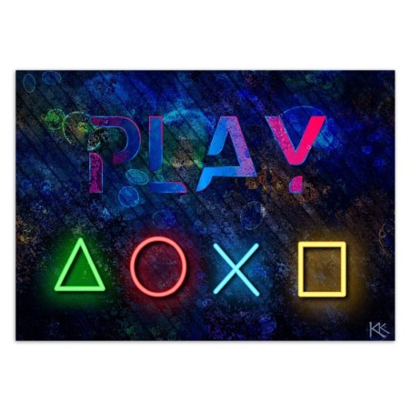 Fototapete - Knöpfe für den Controller und Spielbeschriftung | Feeby