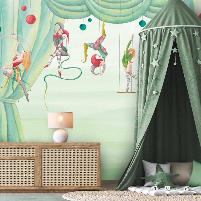 Modische Fototapete - Zirkusakrobat | Feeby