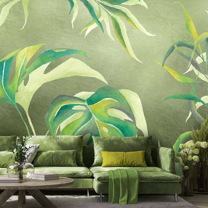 Modische Fototapete - Monster's Blätter | Feeby