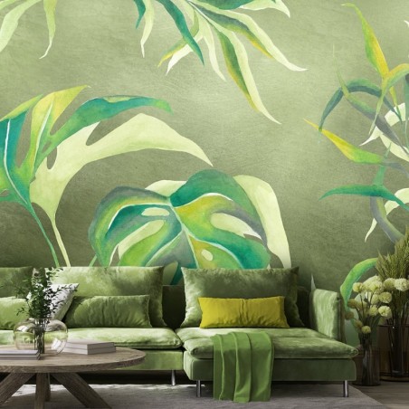 Modische Fototapete - Monster's Blätter | Feeby