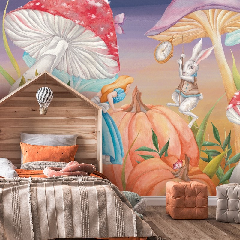 Stilvolle Fototapete - Alice im Wunderland | Feeby