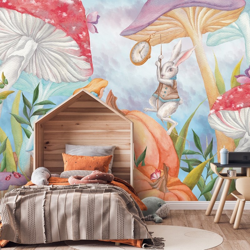 Modische Fototapete - Alice im Wunderland | Feeby