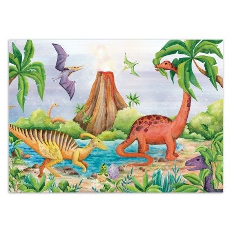 Fototapete - Dinosaurier am See | Feeby