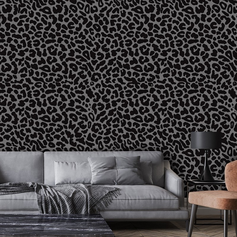 Moderne Fototapete - Tiger Flecken Textur Braun | Feeby