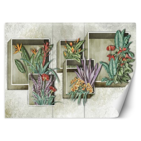 Fototapete - Blumen Pflanzen Abstrakt | Feeby