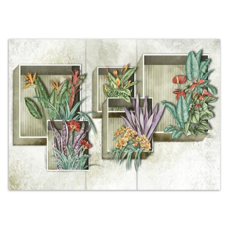 Fototapete - Blumen Pflanzen Abstrakt | Feeby