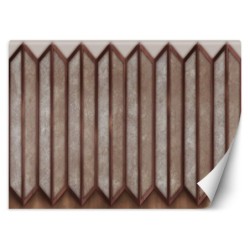 Fototapete - Geometrische Abstrakt 3D Braun Beige | Feeby