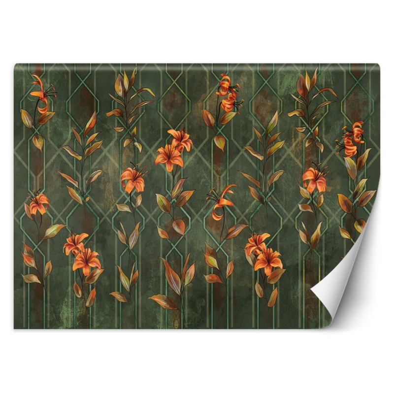 Najmodniejsze fototapety na ścianę - Lilia żółty kwiat | FEEBY