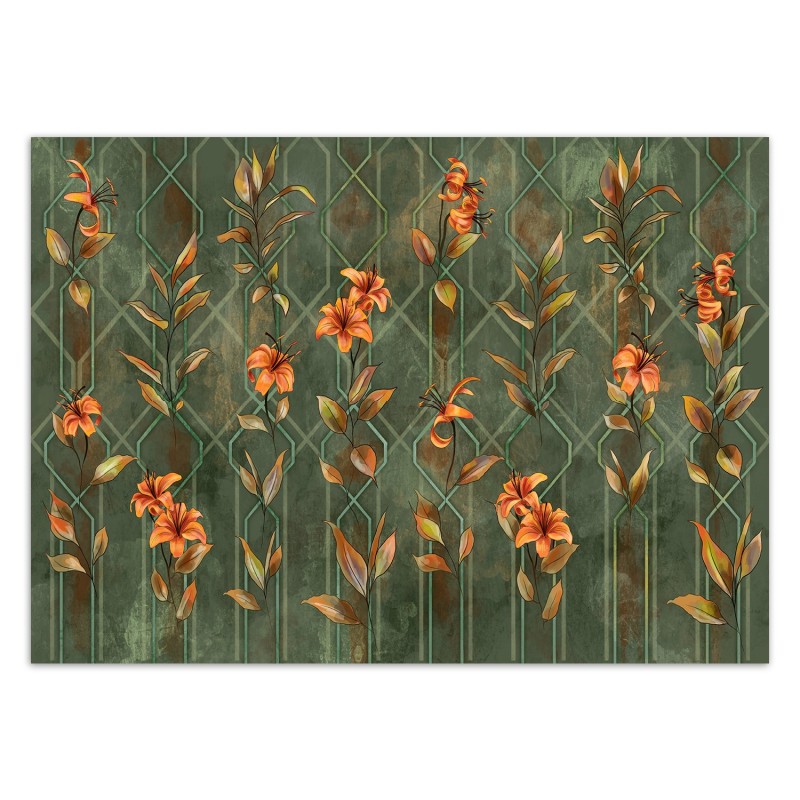 Najmodniejsze fototapety na ścianę - Lilia żółty kwiat | FEEBY