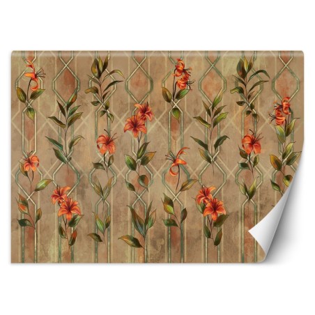 Stilvolle Fototapete - Lilia gelbe Blume | Feeby