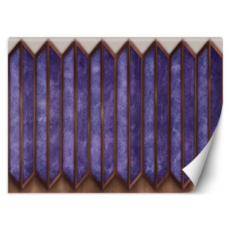 Fototapete - Geometrische Abstrakt 3D Lila Violett | Feeby