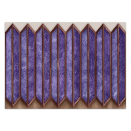 Fototapete - Geometrische Abstrakt 3D Lila Violett | Feeby