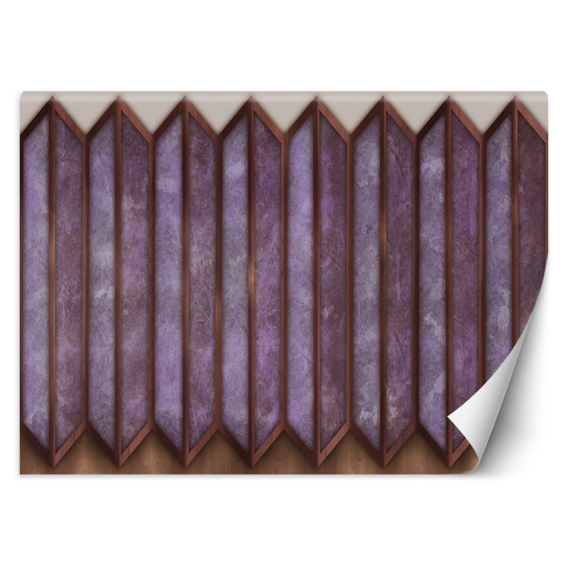 Moderne Fototapete - Abstrakt 3D Lila Fenster | Feeby