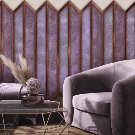 Moderne Fototapete - Abstrakt 3D Lila Fenster | Feeby