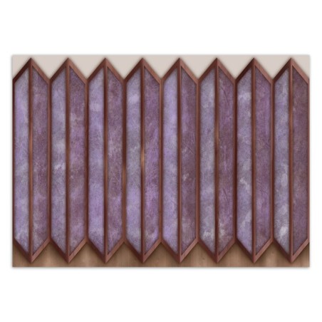 Moderne Fototapete - Abstrakt 3D Lila Fenster | Feeby