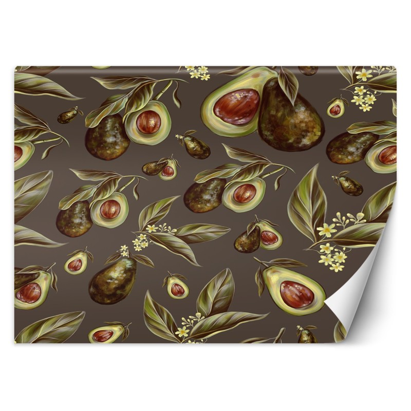 Fototapete - Avocado Hälften Früchte Obst | Feeby