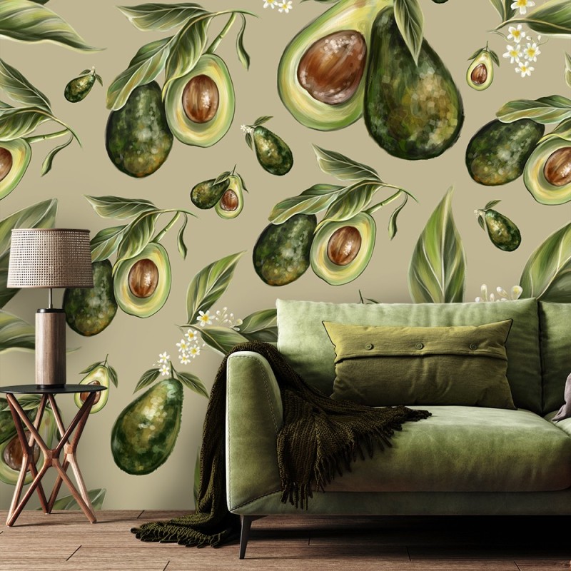 Moderne Fototapete - Avocado Früchte Obst | Feeby