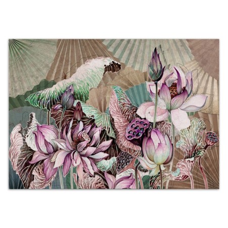 Stilvolle Fototapete - Lotus Blumen Pflanzen Natur | Feeby