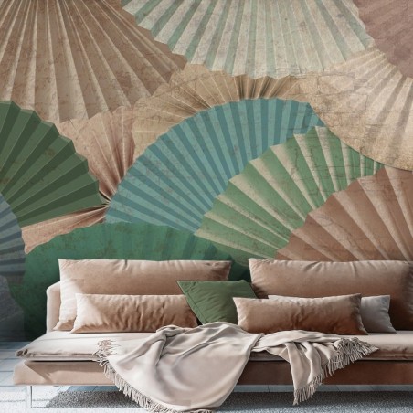 Fototapete - Fan Orient Abstrakt Bunt | Feeby