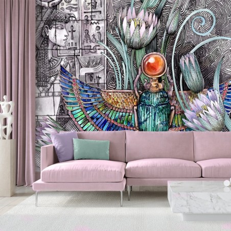 Modische Fototapete - 3D Ägypten Pharao Abstrakt | Feeby