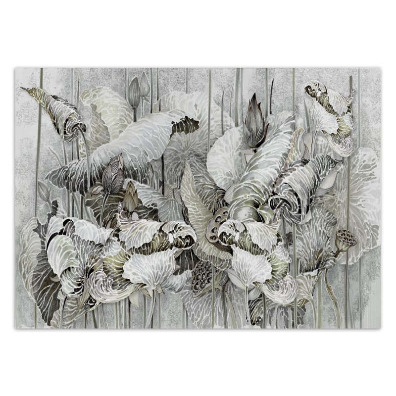 Moderne Fototapete - Lotos Blumen Pflanzen Blatt | Feeby