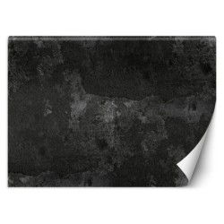 Fototapete - Alte Stein Betonwand Schwarz | Feeby