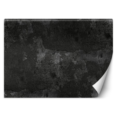 Fototapete - Alte Stein Betonwand Schwarz | Feeby