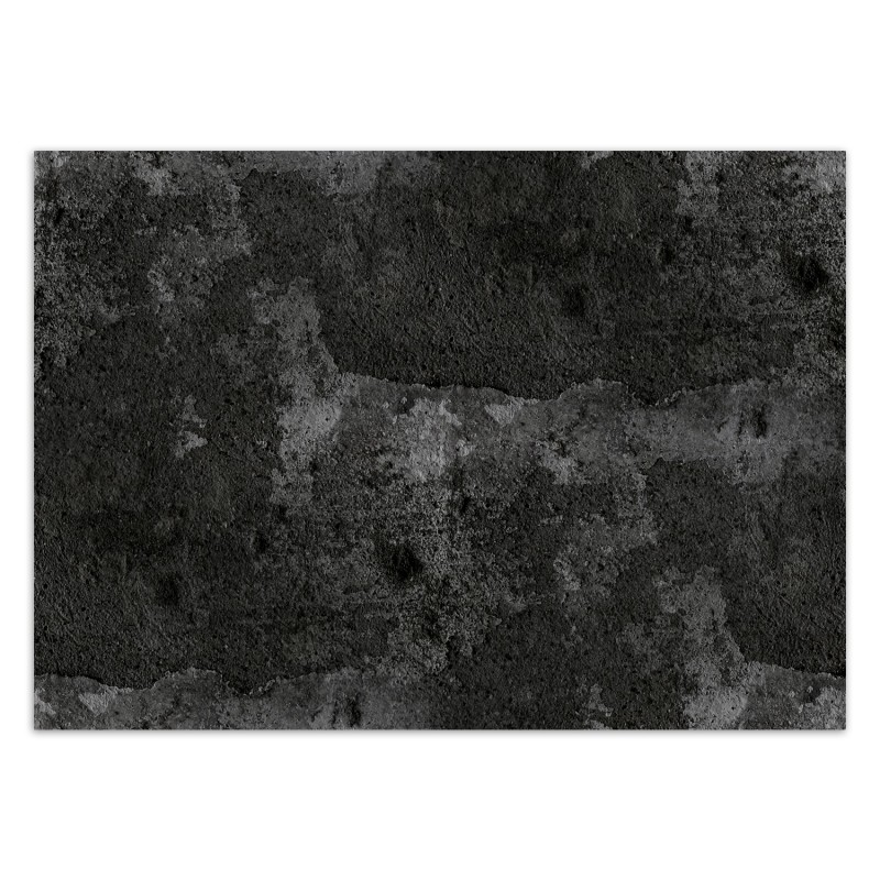 Fototapete - Alte Stein Betonwand Schwarz | Feeby