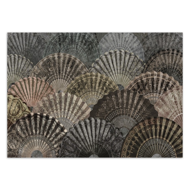 Modische Fototapete - Luxuriöse Fans Abstrakt | Feeby