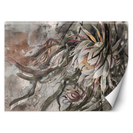 Fototapete - Bouquet Blumen Pflanzen Braun Beige | Feeby