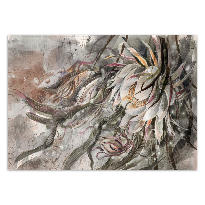 Fototapete - Bouquet Blumen Pflanzen Braun Beige | Feeby