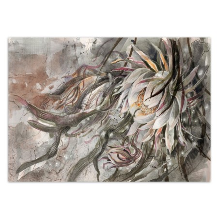 Fototapete - Bouquet Blumen Pflanzen Braun Beige | Feeby