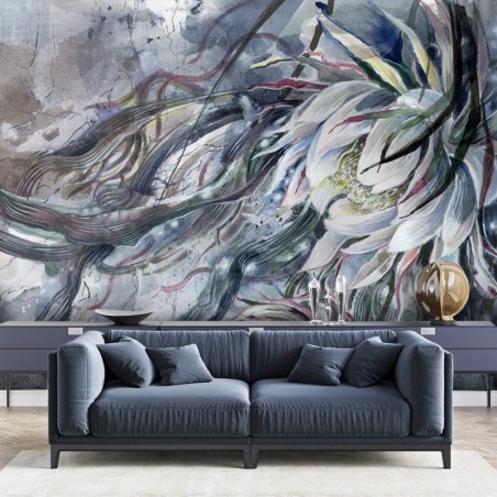 Fototapete - Blumem Bouquet Pflanzen Natur Blau | Feeby