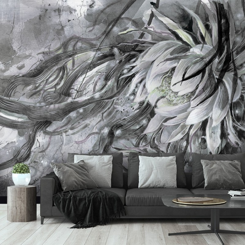 Fototapete - Blumem Seerose Pflanzen Natur Blau | Feeby