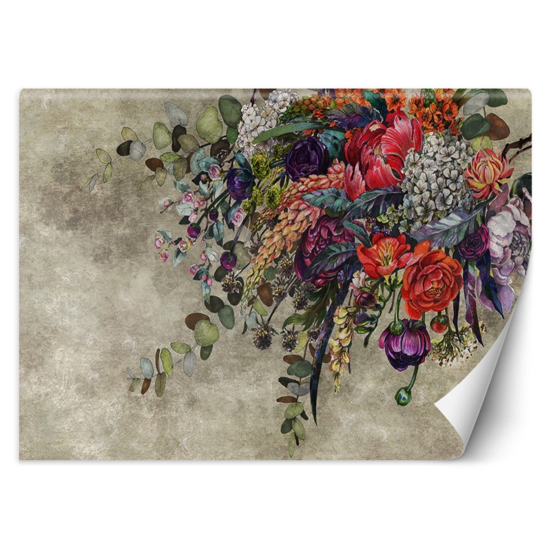 Fototapete - Hängende Blumenstrauß | Feeby