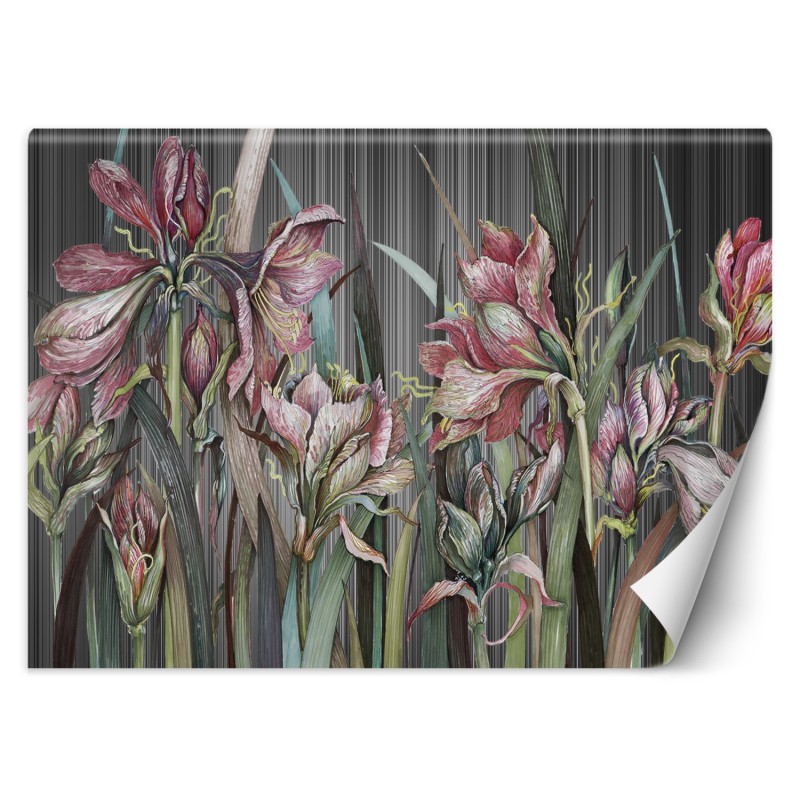 Fototapete - Zarte Iris Blumen Natur Pflanzen | Feeby