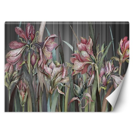 Fototapete - Zarte Iris Blumen Natur Pflanzen | Feeby