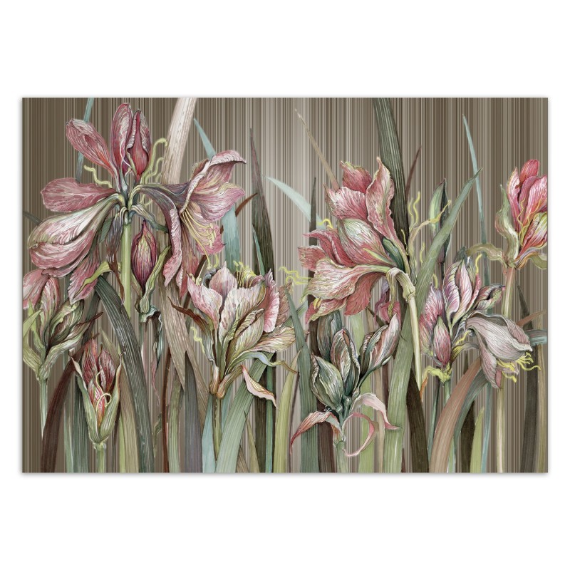 Fototapete - Iris Blumen Natur Pflanzen wie gemalt | Feeby