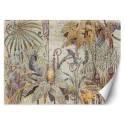 Fototapete - Mosaik Dschungel Handgemalt | Feeby