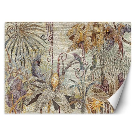 Fototapete - Mosaik Dschungel Handgemalt | Feeby