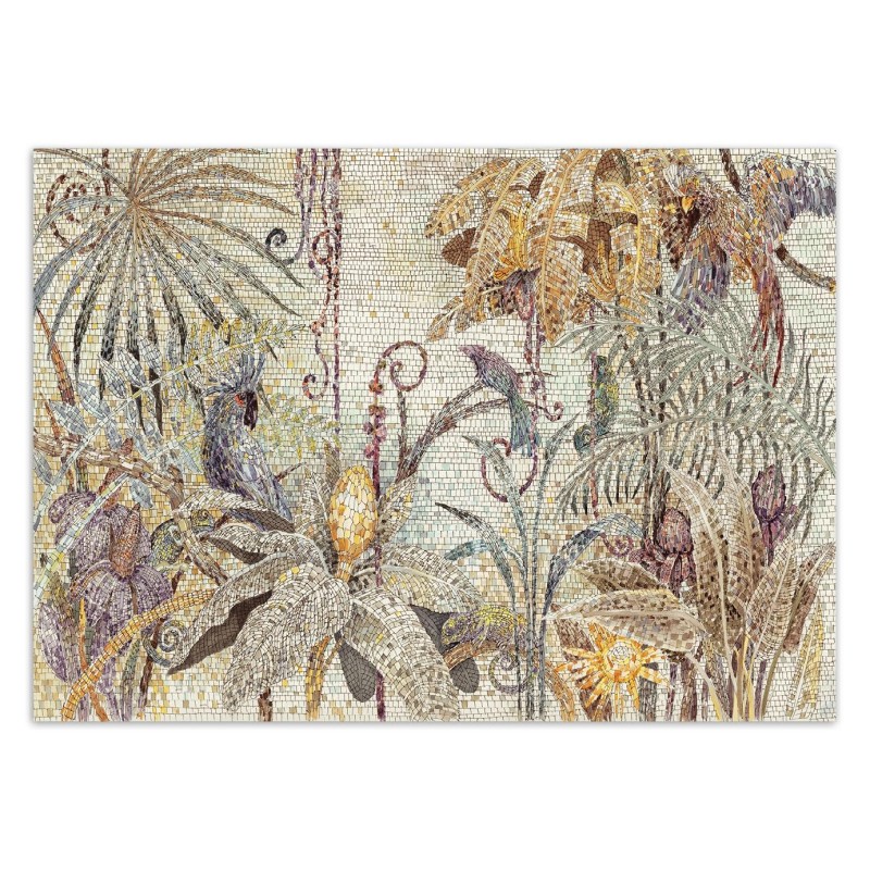 Fototapete - Mosaik Dschungel Handgemalt | Feeby