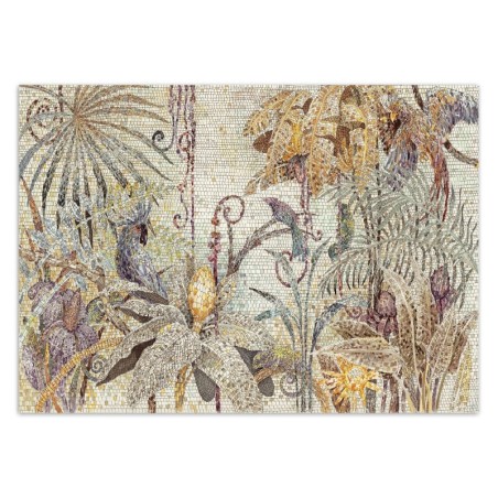 Fototapete - Mosaik Dschungel Handgemalt | Feeby