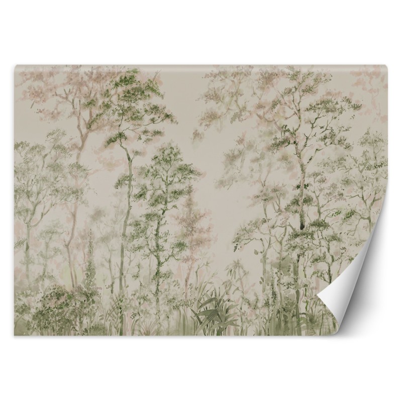 Modische Fototapete - Bäume Landschaft Natur | Feeby