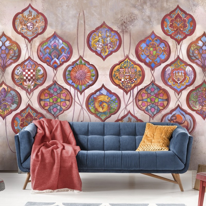 Moderne Fototapete - Wappen Collection Abstrakt | Feeby