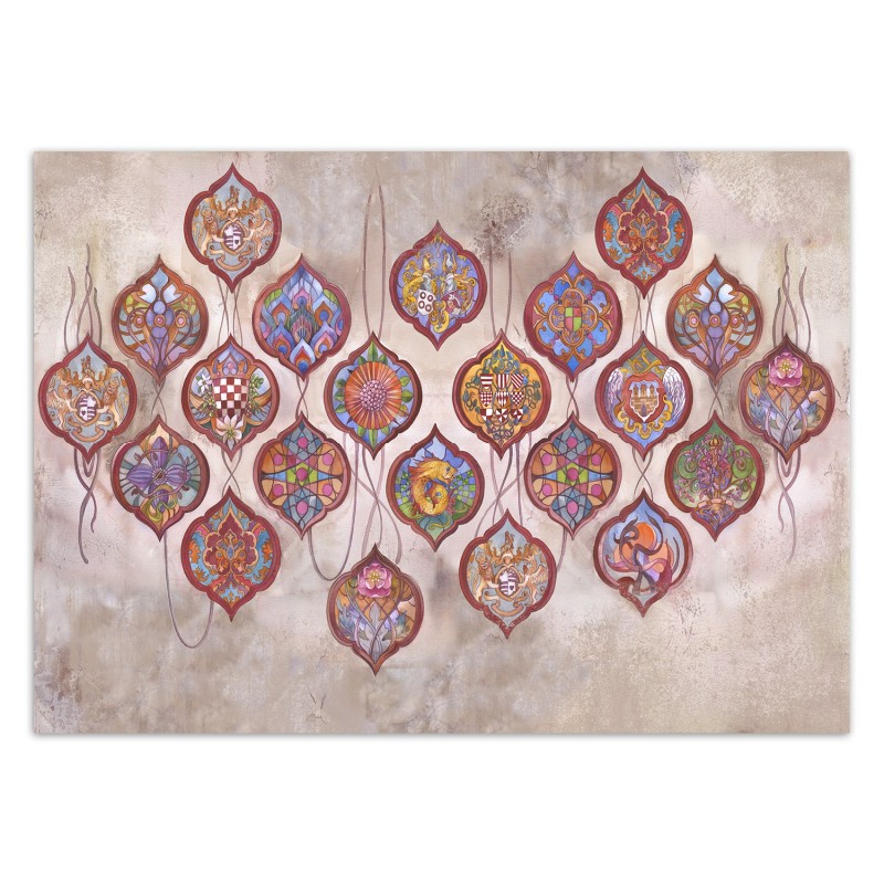 Moderne Fototapete - Wappen Collection Abstrakt | Feeby