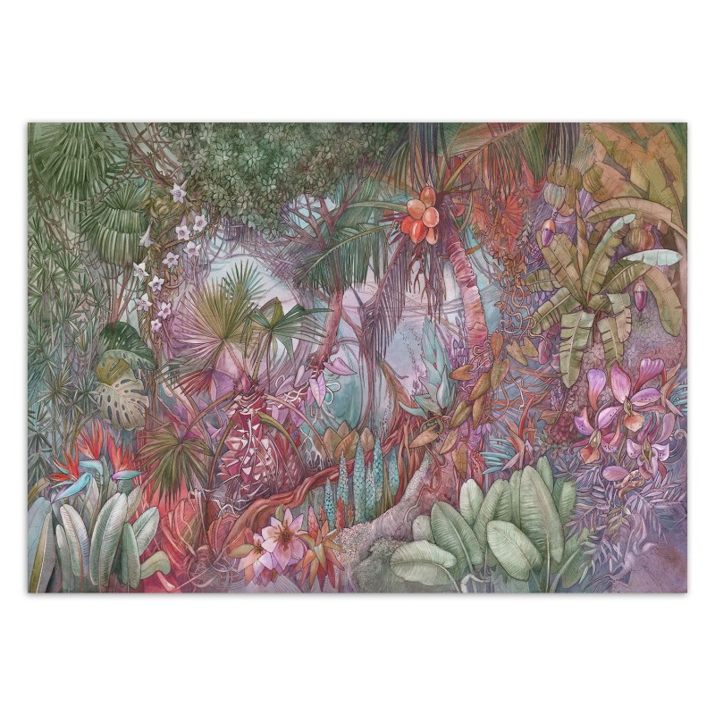 Ekskluzywna fototapeta - Kolorowa dżungla | FEEBY