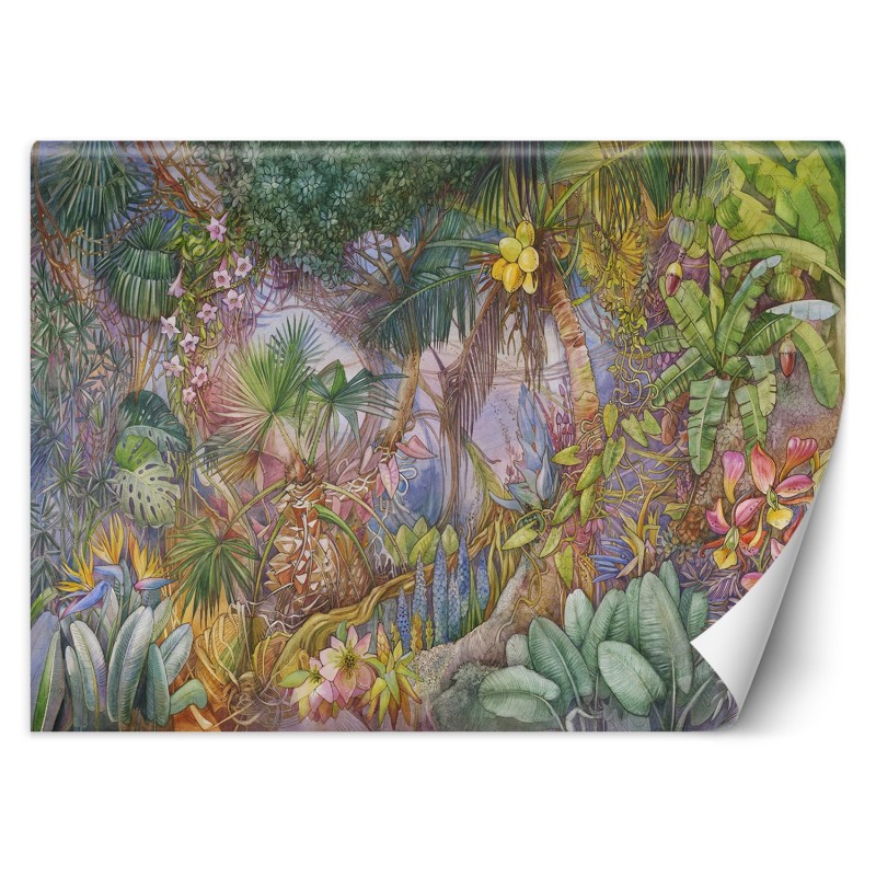 Fototapete - Luxury Bunte Dschungel Tropen Tiere | Feeby