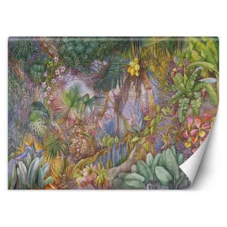 Fototapete - Luxury Bunte Dschungel Tropen Tiere | Feeby