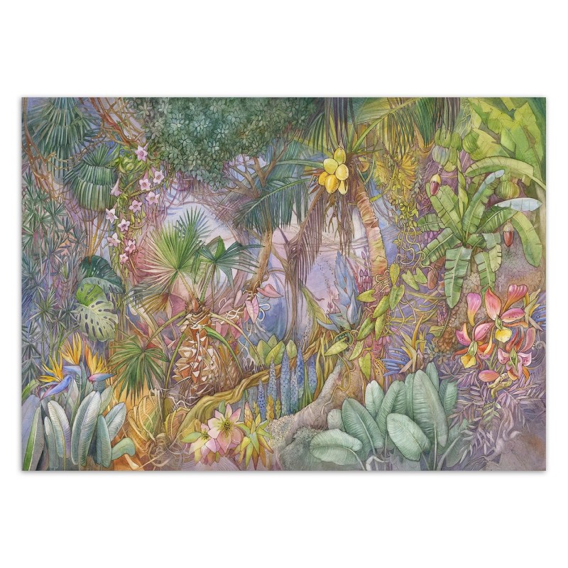 Fototapete - Luxury Bunte Dschungel Tropen Tiere | Feeby